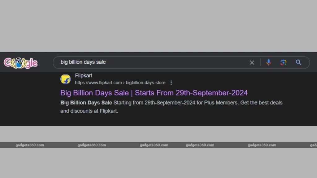 Flipkart Big Billion Days 2024